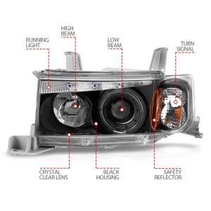 Anzo USA - 121347 | Anzo USA Projector Headlights w/ Halo Black G2 (2004-2007 Scion XB) - Image 4