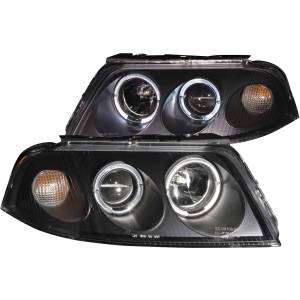 Anzo USA - 121357 | Anzo USA Projector Headlights w/ Halo Black (2001-2005 Passat) - Image 2