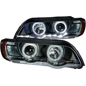 Anzo USA - 121398 | Anzo USA Projector Headlights w/ Halo Black (2000-2003 X5 E53) - Image 2