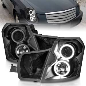 Anzo USA - 121417 | Anzo USA Projector Headlights w/ Halo Black (2003-2007 CTS) - Image 6