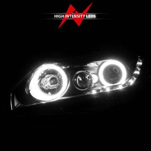 Anzo USA - 121454 | Anzo USA Projector Headlights w/ Halo Black (2006-2011 Civic 4 Door) - Image 5