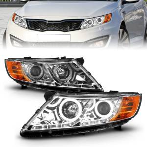 Anzo USA - 121459 | Anzo USA Projector Headlights w/ Halo Chrome (2011-2015 Optima) - Image 6