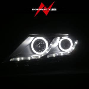 Anzo USA - 121460 | Anzo USA Projector Headlights w/ Halo Black (2011-2015 Optima) - Image 6