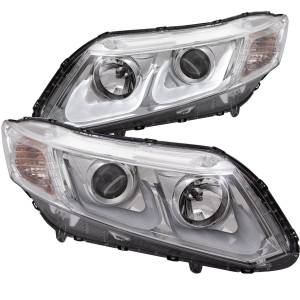 Anzo USA - 121478 | Anzo USA Projector Headlights w/ U-Bar Chrome (2012-2013 Civic 2 Door | 2012-2015 Civic 4 Door) - Image 2