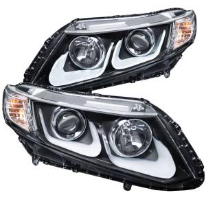 Anzo USA - 121479 | Anzo USA Projector Headlights w/ U-Bar Black (2012-2013 Civic 2 Door | 2012-2015 Civic 4 Door) - Image 2