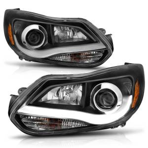 Anzo USA - 121490 | Anzo USA Projector Headlights Plank Style Black (2012-2014 Focus) - Image 1