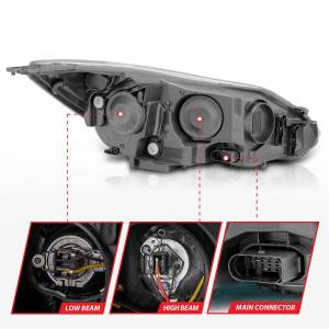 Anzo USA - 121490 | Anzo USA Projector Headlights Plank Style Black (2012-2014 Focus) - Image 4