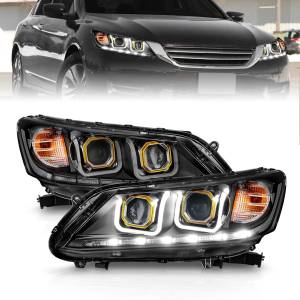 Anzo USA - 121492 | Anzo USA Projector Headlights w/ U-Bar Black (2013-2015 Accord 4 Door) - Image 5