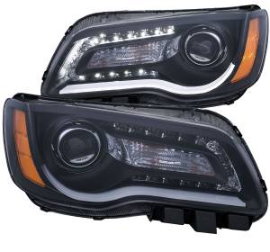 Anzo USA - 121495 | Anzo USA Projector Headlights Plank Style Black (2011-2014 300) - Image 2