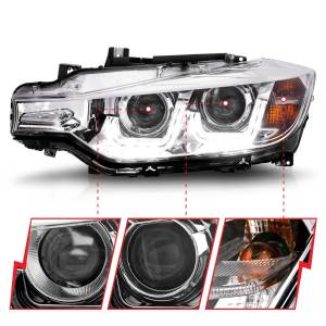 Anzo USA - 121505 | Anzo USA Projector Headlights w/ U-Bar Chrome (2012-2015 3 Series F30) - Image 2