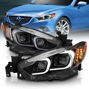 Anzo USA - 121516 | Anzo USA Projector Headlights Plank Style Black (2014-2015 6) - Image 6