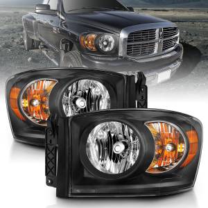 Anzo USA - 111427 | Anzo USA Crystal Headlight  Black Amber (2006-2008 Ram 1500 | 2006-2009 Ram 2500, 3500) - Image 5