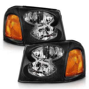 111429 | Anzo USA Crystal Headlight  Black Amber (2002-2009 Envoy)