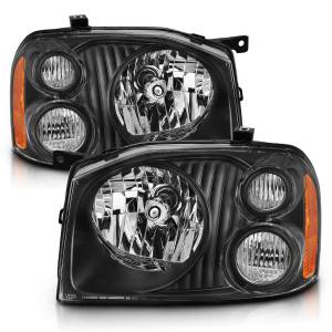 111433 | Anzo USA Crystal Headlight Black Amber Reflector (2001-2004 Frontier)