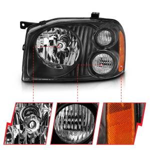 Anzo USA - 111433 | Anzo USA Crystal Headlight Black Amber Reflector (2001-2004 Frontier) - Image 2