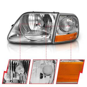 Anzo USA - 111438 | Anzo USA Crystal Headlight G2 Clear With Parking Light (1997-2003 F-150) - Image 2