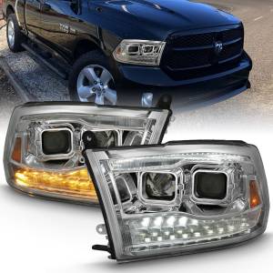 Anzo USA - 111442 | Anzo USA Dual Projector w/ Switchback Chrome(2009-2018 Ram 1500 | 2010-2018 Ram 2500, 3500) - Image 7