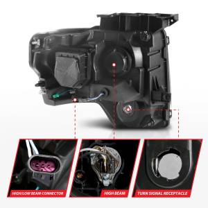 Anzo USA - 111443 | Anzo USA Projector Plank Style Black (2009-2014 F150 Pickup ) - Image 4