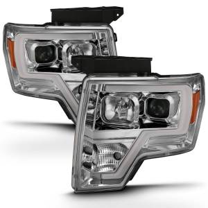 111444 | Anzo USA Projector Headlight Plank Style Chrome(2009-2014 F150 Pickup)