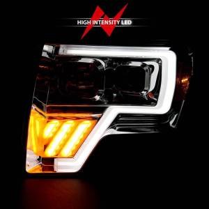 Anzo USA - 111446 | Anzo USA Projector Headlight Chrome Amber (2009-2014 F150 Pickup) - Image 4