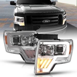 Anzo USA - 111446 | Anzo USA Projector Headlight Chrome Amber (2009-2014 F150 Pickup) - Image 6