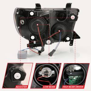 Anzo USA - 111447 | Anzo USA Projector Plank Style Black (2007-2013 Tundra | 2008-2017 Sequoia) - Image 3