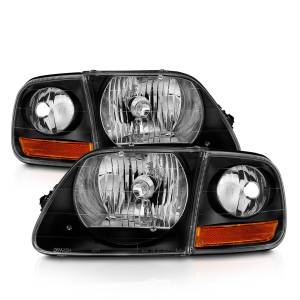 Anzo USA - 111460 | Anzo USA Crystal Headlight Black w/ Parking Light (1997-2003 F150 Pickup) - Image 2