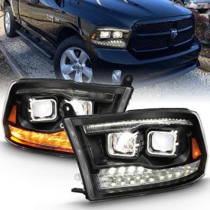 Anzo USA - 111464 | Anzo USA Led Projector Plank Style w/ Switchback Headlights Black (2009-2018 Ram 1500 | 2010-2018 Ram 2500, 3500) - Image 7