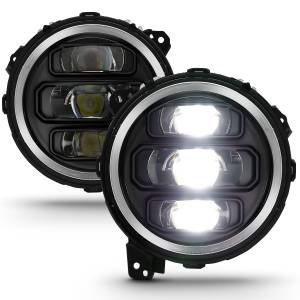 111466 | Anzo USA Led Projector Black (2018-2023 Wrangler JL | 2020-2023 Gladiator JT)