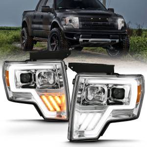 Anzo USA - 111470 | Anzo USA Projector Headlight w/ Light Bar G4 Switchback Chrome (2009-2014 F150 Pickup) - Image 7