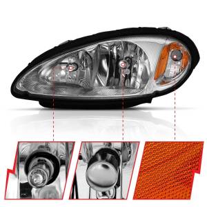 Anzo USA - 111472 | Anzo USA Crystal Headlight Chrome (2001-2005 Pt Cruiser) - Image 2