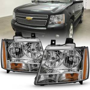 Anzo USA - 111475 | Anzo USA Crystal Headlight Chrome Amber (2007-2013 Avalanche | 2007-2014 Suburban, Tahoe) - Image 5