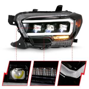 Anzo USA - 111496 | Anzo USA Led Projector Headlights Plank Style Black (2016-2023 Tacoma) - Image 2