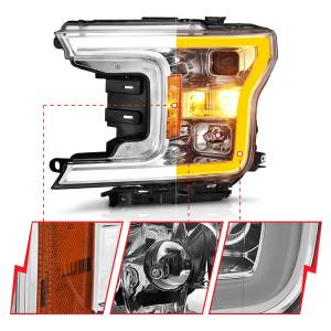 Anzo USA - 111510 | Anzo USA Projector Headlight Plank Style w/ Switchback Chrome (2018-2020 F150 Pickup) - Image 2