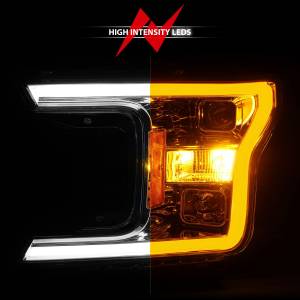 Anzo USA - 111510 | Anzo USA Projector Headlight Plank Style w/ Switchback Chrome (2018-2020 F150 Pickup) - Image 5