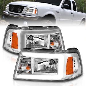 Anzo USA - 111512 | Anzo USA Crystal Headlights w/ Light Bar Chrome (2001-2011 Ranger) - Image 6