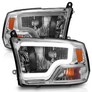 Anzo USA - 111516 | Anzo USA Crystal Headlights w/ Light Bar Chrome (2009-2018 Ram 1500 | 2010-2018 Ram 2500, 3500) - Image 2