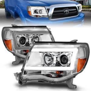 Anzo USA - 111518 | Anzo USA Projector Headlights w/ Light Bar Chrome (2005-2011 Tacoma) - Image 6