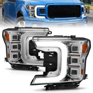 Anzo USA - 111521 | Anzo USA Full Led Projector Headlight w/ Light Bar Sequential Signal Chrome (2018-2020 F150 Pickup) - Image 7