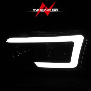 Anzo USA - 111522 | Anzo USA Projector Headlights w/ Light Bar Black (1999-2006 Sierra 1500, 2500, 3500 | 2000-2006 Yukon) - Image 5