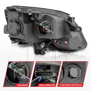 Anzo USA - 111530 | Anzo USA Projector Headlights Balck Housing (2007-2012 Acadia) - Image 3