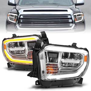 Anzo USA - 111534 | Anzo USA LED Crystal Headlights w/ Switchback Chrome Housing w/ DRL (2014-2021 Tundra) - Image 7