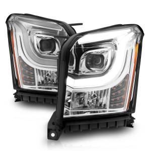 111536 | Anzo USA Projector Headlights w/ Light Bar Chrome (2015-2020 Yukon)