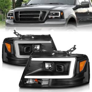 Anzo USA - 111541 | Anzo USA Projector Headlights w/ Light Bar Black Housing (2004-2008 F150 | 2006-2008 Mark LT) - Image 6