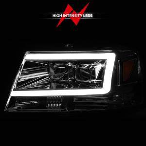 Anzo USA - 111542 | Anzo USA Projector Headlights w/ Light Bar Chrome Housing (2004-2008 F150 | 2006-2008 Mark LT) - Image 5