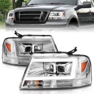 Anzo USA - 111542 | Anzo USA Projector Headlights w/ Light Bar Chrome Housing (2004-2008 F150 | 2006-2008 Mark LT) - Image 6