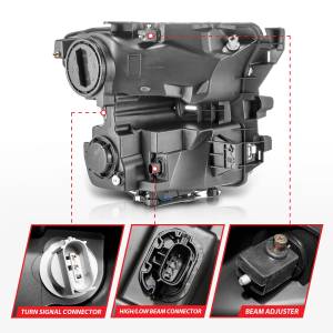 Anzo USA - 111548 | Anzo USA Full Led Projector Headlights w/ Light Bar Switchback Chrome Housing (2015-2017 F150 Pickup) - Image 3