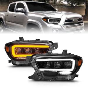 Anzo USA - 111562 | Anzo USA Full Led Projector Headlights w/ Light Bar Sequential Black Housing w/ Initiation Light (2016-2023 Tacoma) - Image 7