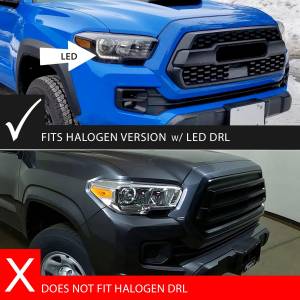 Anzo USA - 111563 | Anzo USA Full Led Projector Headlights w/ Light Bar Sequential Black Housing w/ Initiation Light (2016-2023 Tacoma) - Image 6