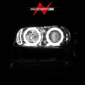 Anzo USA - 111573 | Anzo USA Projector Headlights w/ Halo Chrome Housing (2002-2009 Trailblazer) - Image 5